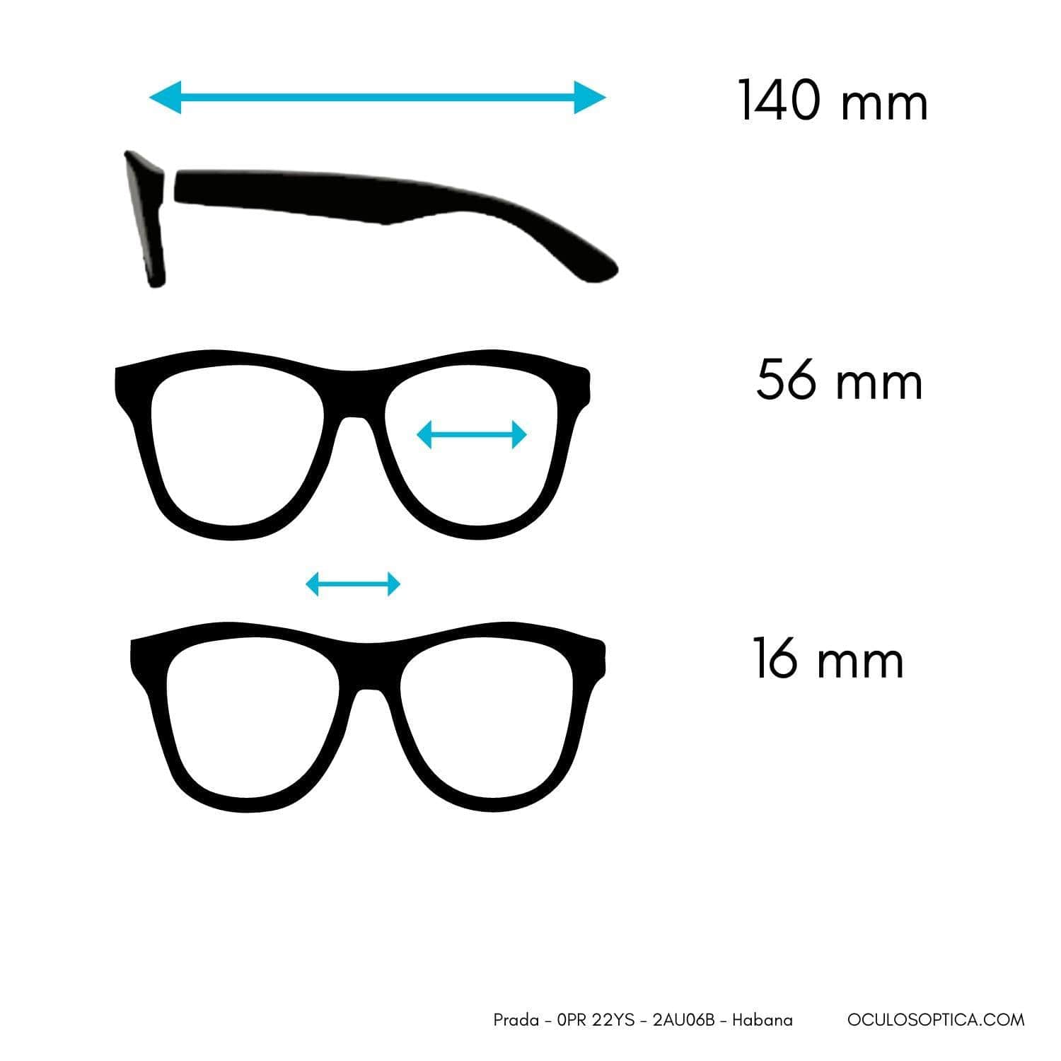 Prada - 0PR 22YS - 2AU06B - Habana - oculosopticaonline