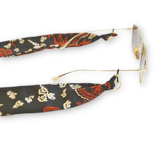 Pañuelo de seda print oriental