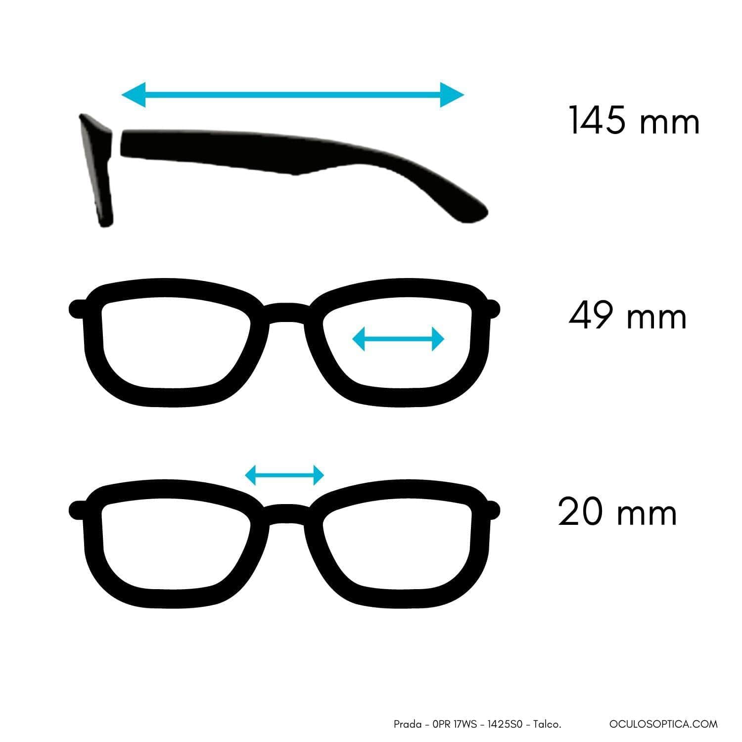 Prada - OPR17WS - 1425S0 Talco - oculosopticaonline