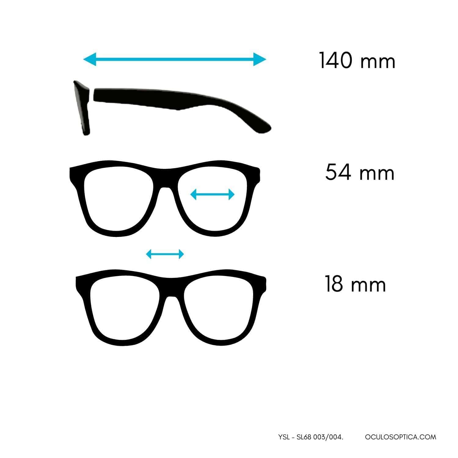 Yves Saint Laurent - SL68-003/004 - oculosopticaonline